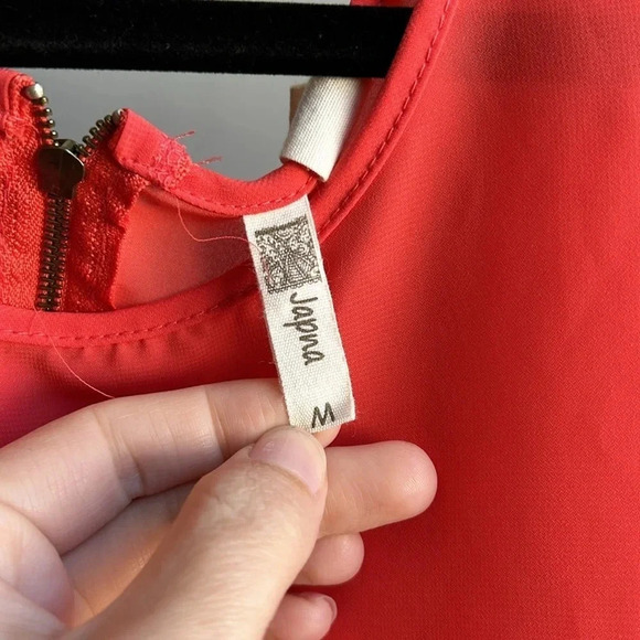 Japna Coral Pink Blouse | Lightweight Blouse | Coral Pink Blouse | Summer | - Picture 6 of 7